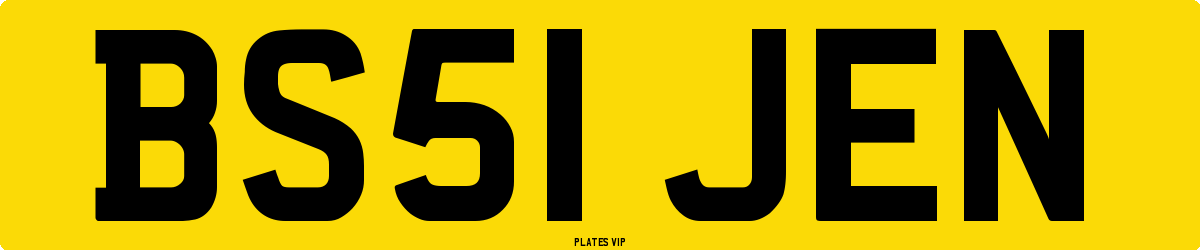 BS51 JEN Number Plate
