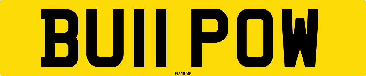 BU11 POW Number Plate