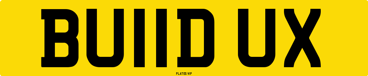 BU11D UX Number Plate