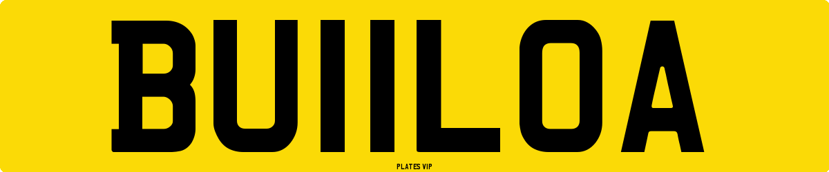 BU11LOA Number Plate