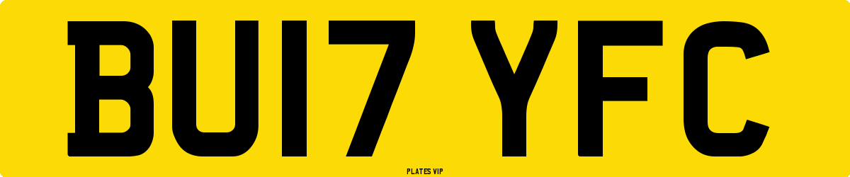 BU17 YFC Number Plate