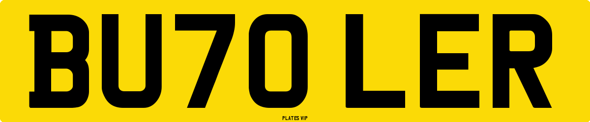 BU70 LER Number Plate