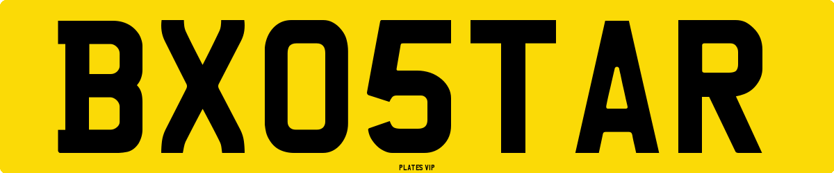 BX05TAR Number Plate