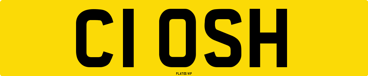 C1 OSH Number Plate