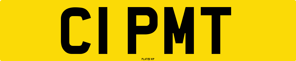 C1 PMT Number Plate