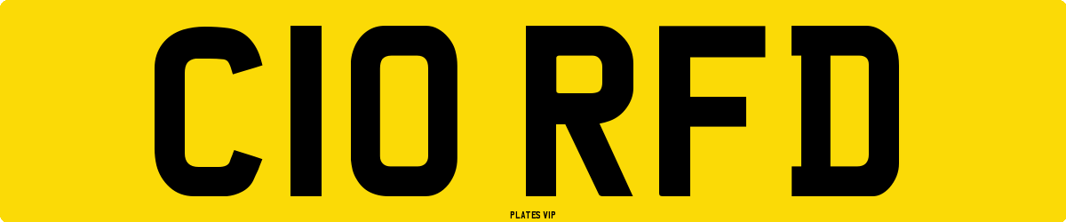 C10 RFD Number Plate