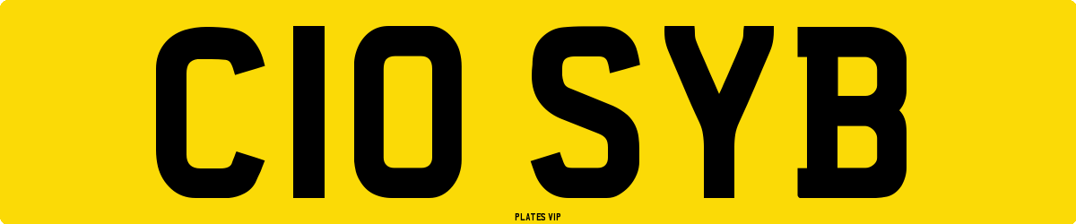 C10 SYB Number Plate