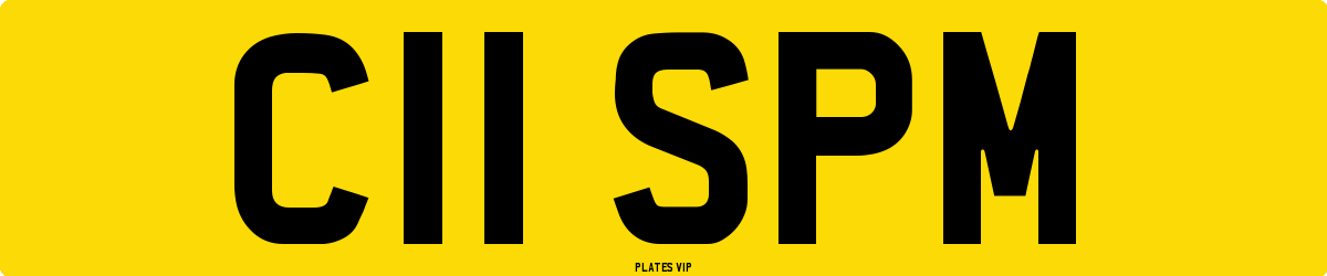 C11 SPM Number Plate