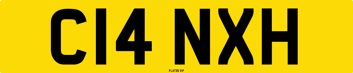C14 NXH Number Plate