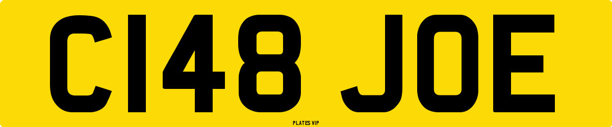 C148 JOE Number Plate
