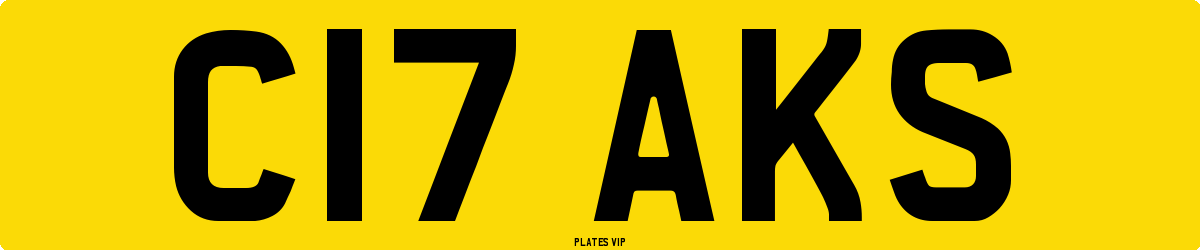 C17 AKS Number Plate
