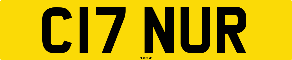 C17 NUR Number Plate