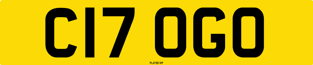 C17 OGO Number Plate