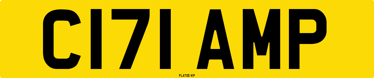 C171 AMP Number Plate