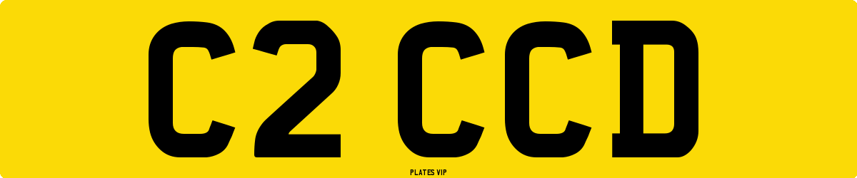 C2 CCD Number Plate