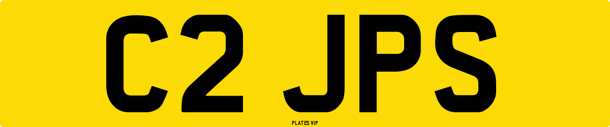 C2 JPS Number Plate