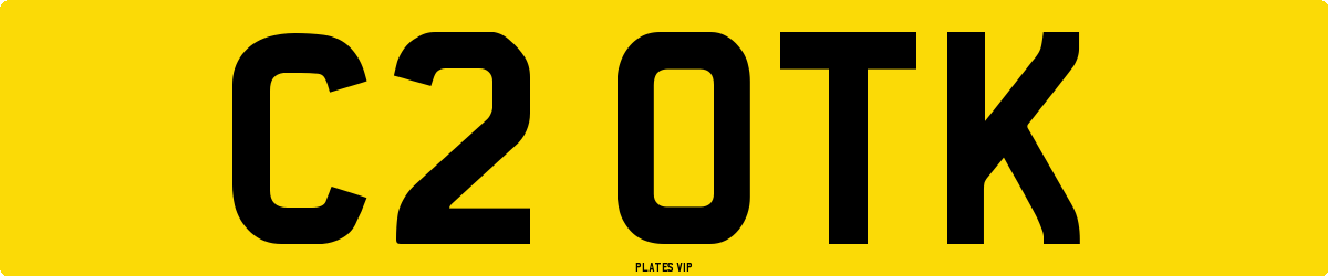 C2 OTK Number Plate