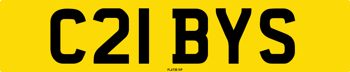 C21 BYS Number Plate