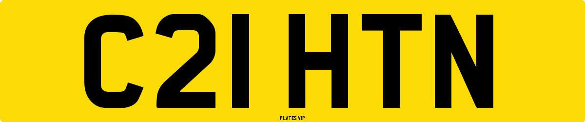 C21 HTN Number Plate