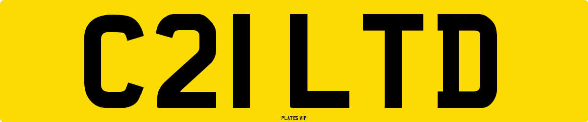 C21 LTD Number Plate