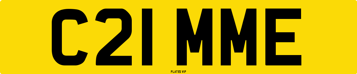 C21 MME Number Plate