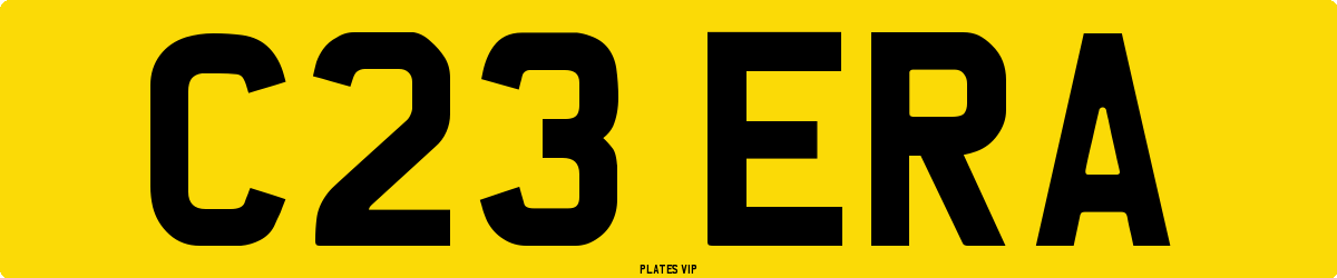 C23 ERA Number Plate