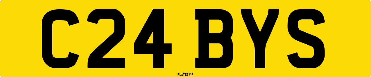 C24 BYS Number Plate
