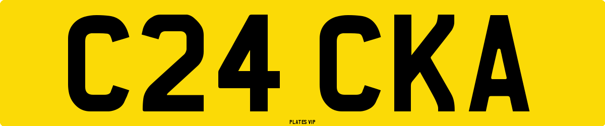 C24 CKA Number Plate