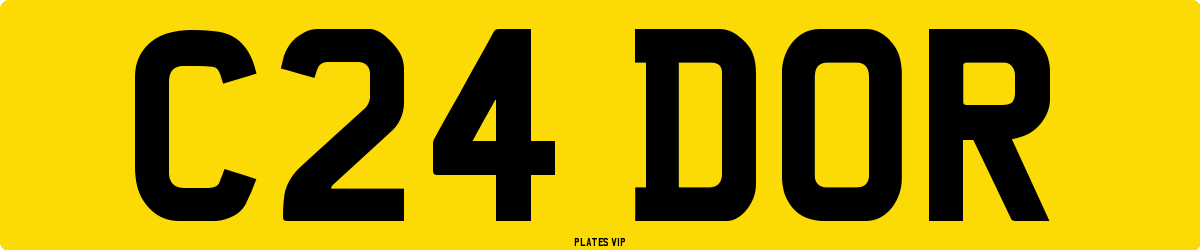 C24 DOR Number Plate