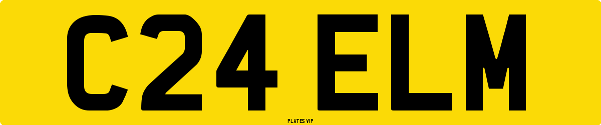 C24 ELM Number Plate