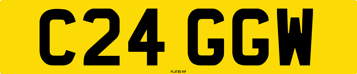 C24 GGW Number Plate