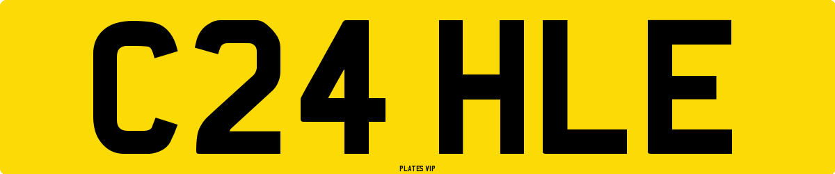 C24 HLE Number Plate