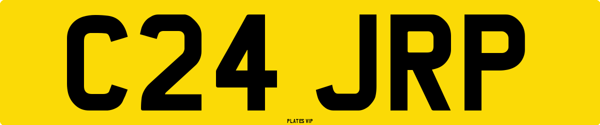 C24 JRP Number Plate