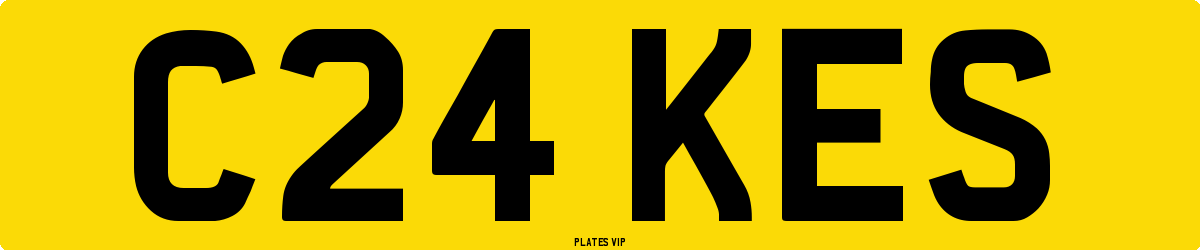 C24 KES Number Plate