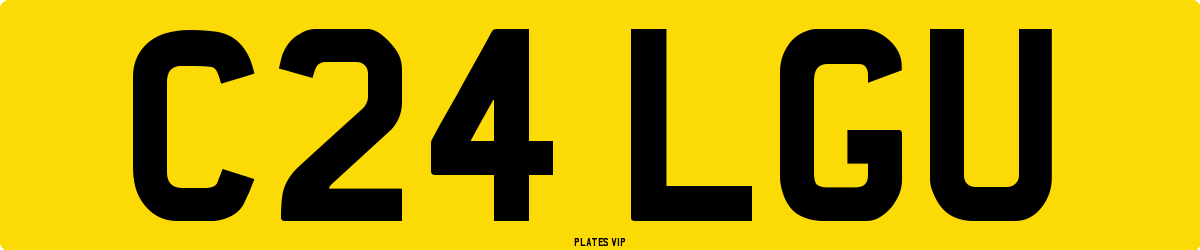 C24 LGU Number Plate
