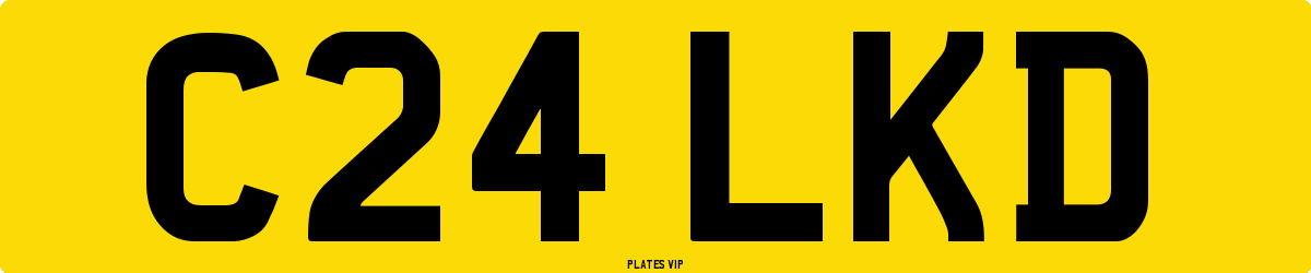 C24 LKD Number Plate