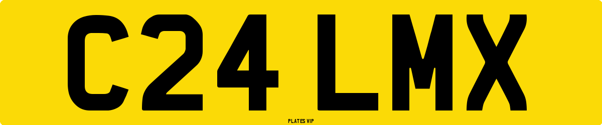 C24 LMX Number Plate