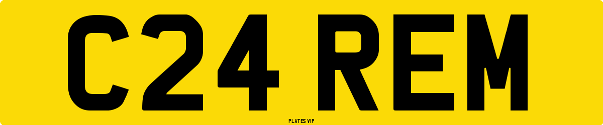 C24 REM Number Plate