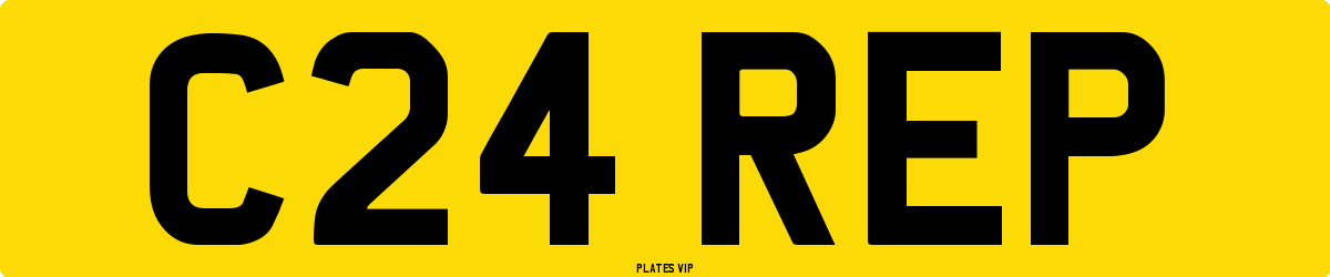 C24 REP Number Plate