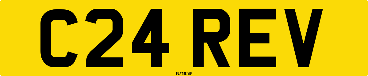 C24 REV Number Plate