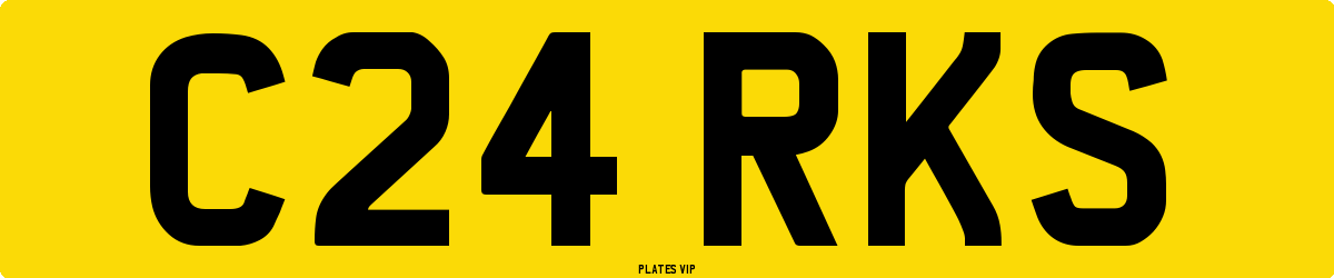 C24 RKS Number Plate
