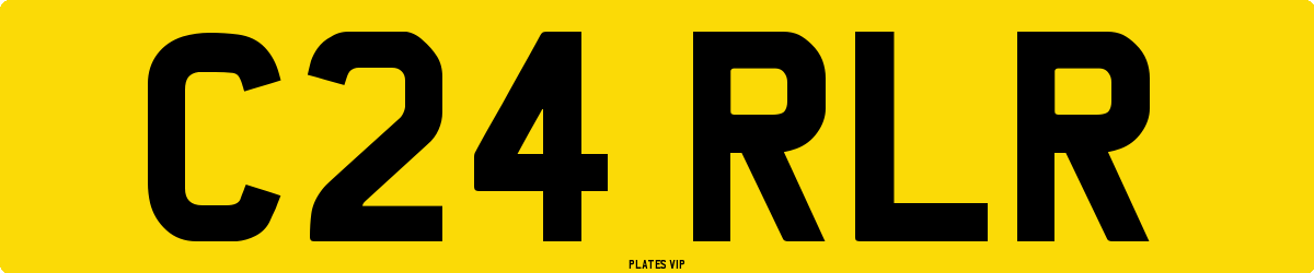 C24 RLR Number Plate