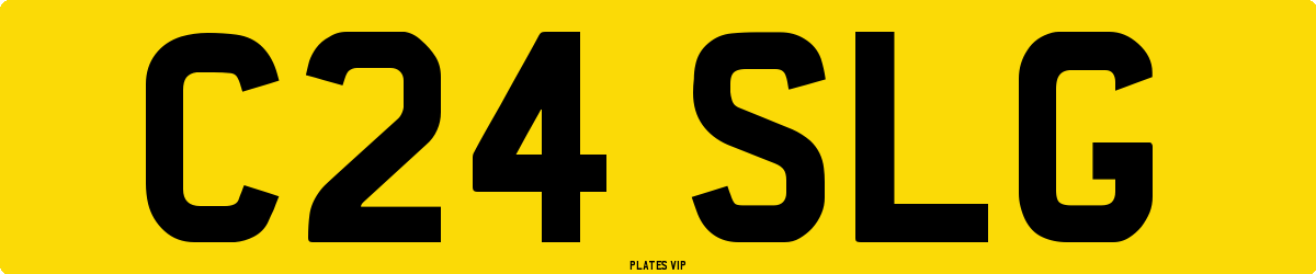 C24 SLG Number Plate