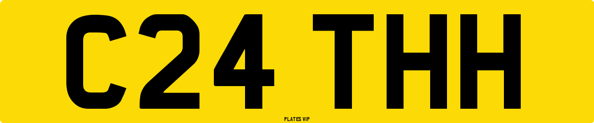 C24 THH Number Plate