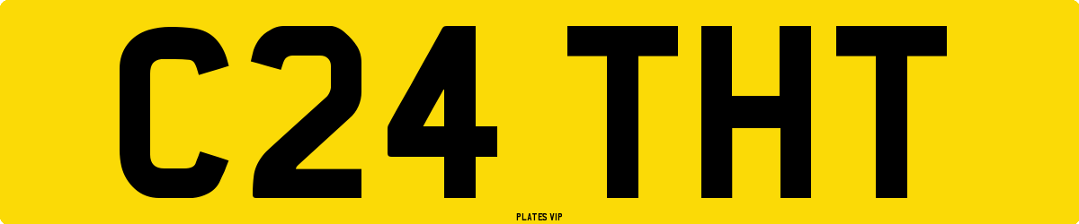 C24 THT Number Plate