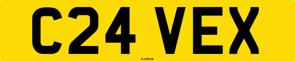 C24 VEX Number Plate