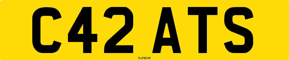C42 ATS Number Plate