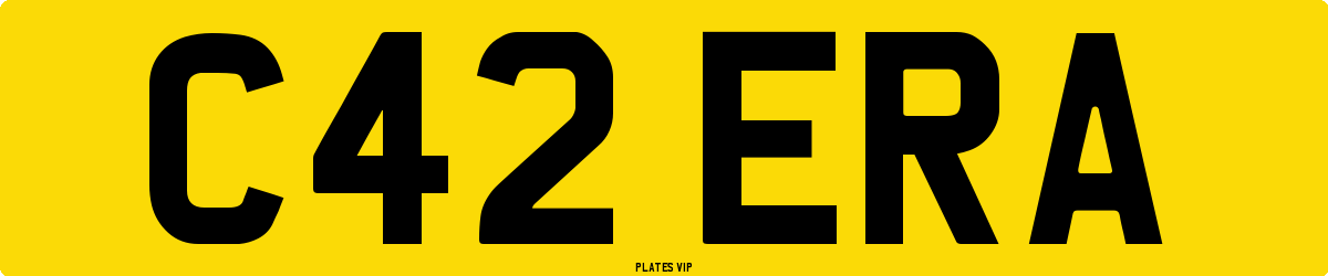 C42 ERA Number Plate