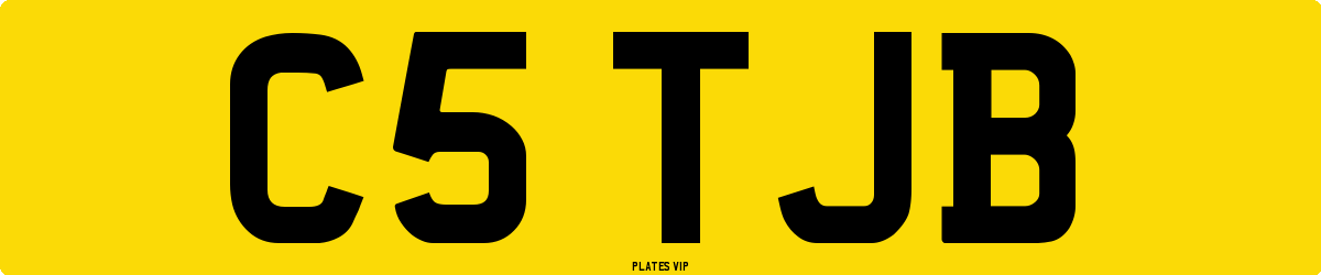 C5 TJB Number Plate