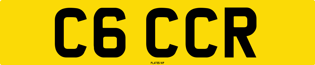 C6 CCR Number Plate